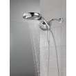 58680Universal Showering Components HydroRain H2Okinetic 5-Setting Two-in-One Shower Head, Chrome
