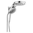 58680Universal Showering Components HydroRain H2Okinetic 5-Setting Two-in-One Shower Head, Chrome