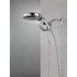 58680Universal Showering Components HydroRain H2Okinetic 5-Setting Two-in-One Shower Head, Chrome