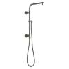 58810-KS-PR Universal Showering Components Emerge 18" Round Shower Column, Lumicoat Black Stainless