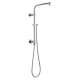 58810-PR Universal Showering Components Emerge 18" Round Shower Column, Lumicoat Chrome