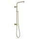 58820-CZ-PR Universal Showering Components Emerge 26" Round Shower Column, Lumicoat Champagne Bronze