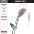 75536SN Universal Showering Components H2Okinetic 6-Setting Hand Shower, Satin Nickel