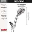 75536Universal Showering Components H2Okinetic 6-Setting Hand Shower, Chrome