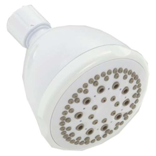 75564CWH Universal Showering Components 5-Setting Shower Head, White