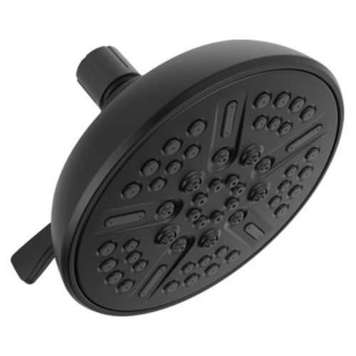 75898CBL Universal Showering Components 8-Setting Shower Head, Matte Black