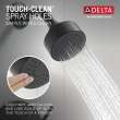 RP101842BL Modern Round Showerhead, Matte Black