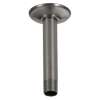 RP61058KS Universal Showering Components Shower Arm & Flange Ceiling Mount, Black Stainless