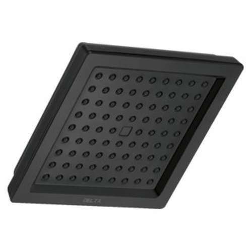 RP62283BL Universal Showering Components Single-Setting Raincan Shower Head, Matte Black