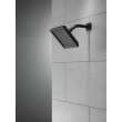 RP62283BL Universal Showering Components Single-Setting Raincan Shower Head, Matte Black