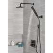 RP62955BL Universal Showering Components Single Setting Overhead Showerhead, Matte Black