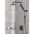 RP62955BL Universal Showering Components Single Setting Overhead Showerhead, Matte Black