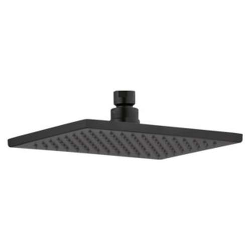 RP62955BL Universal Showering Components Single Setting Overhead Showerhead, Matte Black
