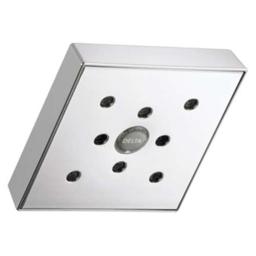 RP70171PR Universal Showering Components H2Okinetic Single-Setting Raincan Shower Head, Lumicoat Chrome