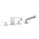 Lulu 27512710-00 Bath shower set for deck mounting, with individual rosettes, In Chrome