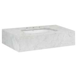 Belshire(R) 30 in. Carrara Marble Console Top, 3 Hole, D19080003.550