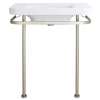 33-in Console Legs Only, in Brushed Nickel