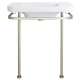 33-in Console Legs Only, in Brushed Nickel