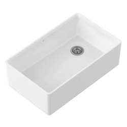 Etre(R) 33 in. Apron Kitchen Sink with Offset Drain, Canvas White, D21180SB3320.415