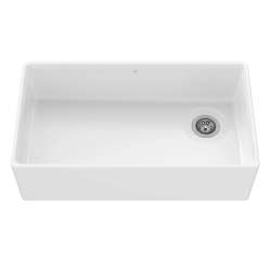 Etre(R) 36 in. Apron Kitchen Sink with Offset Drain, Canvas White, D21180SB3620.415