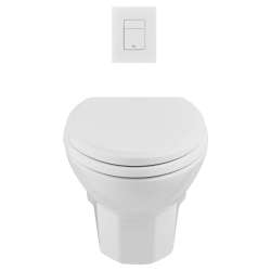 Cosmopolitan Dual Flush Actuator Plate, Canvas White, D28015000.415