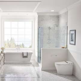 AT200 LS SpaLet Integrated Electronic Bidet Toilet, in Canvas White