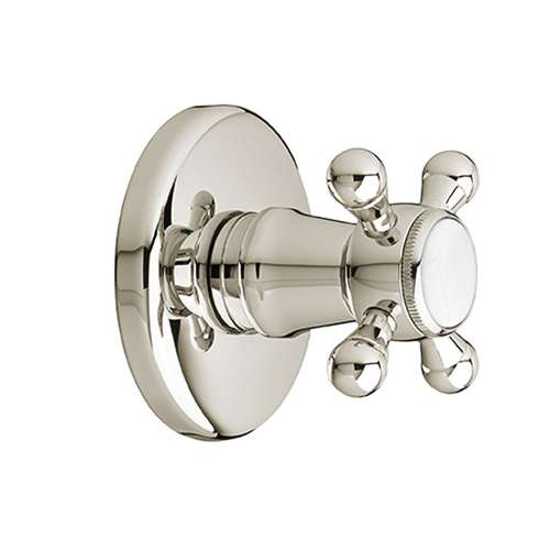 4/3 or 3/2 Diverter Valve Trim, in Platinum Nickel