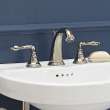 Widespread Bathroom Faucet with Lever Handles, in Platinum Nickel