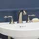 Widespread Bathroom Faucet with Lever Handles, in Platinum Nickel