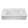 Byrdcliffe Soaking Tub- Left Hand Drain - Projects Model, in Canvas White