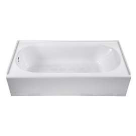 Byrdcliffe Soaking Tub- Left Hand Drain - Projects Model, in Canvas White