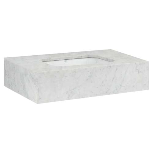 Belshire® 30 in. Carrara Marble Console Top, No Hole, D19080000.550, D19080000.550