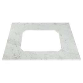 Belshire® 30 in. Carrara Marble Vanity Top, No Hole, D19090000.550, D19090000.550