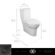 Equility® One-Piece Chair Height Right-Hand Trip Lever Elongated Toilet with Seat, D22690A108.415, D22690A108.415