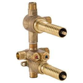 2-Handle Thermostatic Rough Valve with 2-Way Diverter Shared Functions, D35005522S.191, D35005522S.191