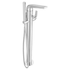 DXV® Modulus Single Handle Floor Mount Bathtub Filler with Hand Shower and Lever Handle, D35120951.100, D35120951.100