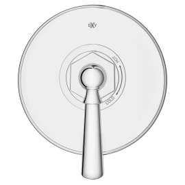 Oak Hill® Single Handle Pressure Balance Valve Trim Only with Lever Handle, D35155500.100, D35155500.100