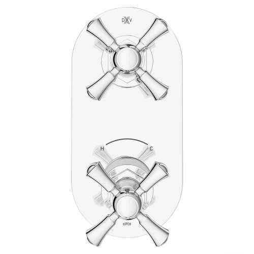 Oak Hill® 2-Handle Thermostatic Valve Trim Only with Cross Handles, D35155528.100, D35155528.100