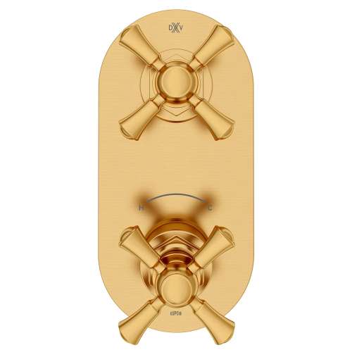 Oak Hill® 2-Handle Thermostatic Valve Trim Only with Cross Handles, D35155528.427, D35155528.427