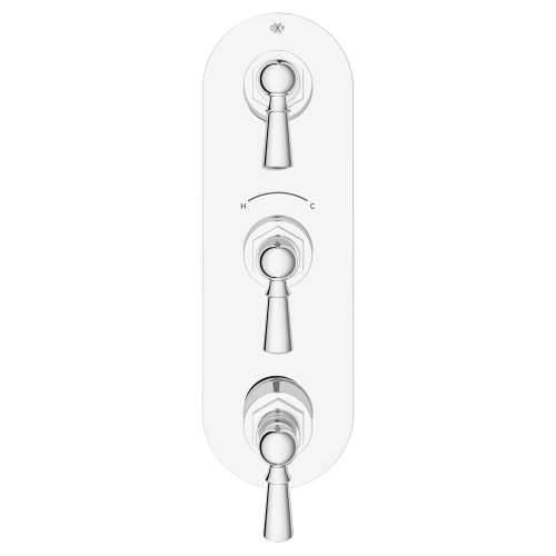 Oak Hill® 3-Handle Thermostatic Valve Trim Only with Lever Handles, D35155537-M