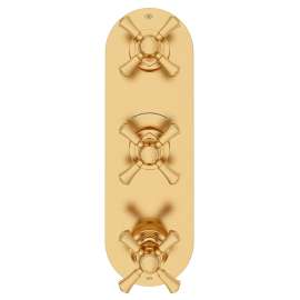 Oak Hill® 3-Handle Thermostatic Valve Trim Only with Cross Handles, D35155538.427, D35155538.427