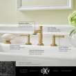 Oak Hill® 2-Handle Widespread Bathroom Faucet with Lever Handles, D35155800.144, D35155800.144