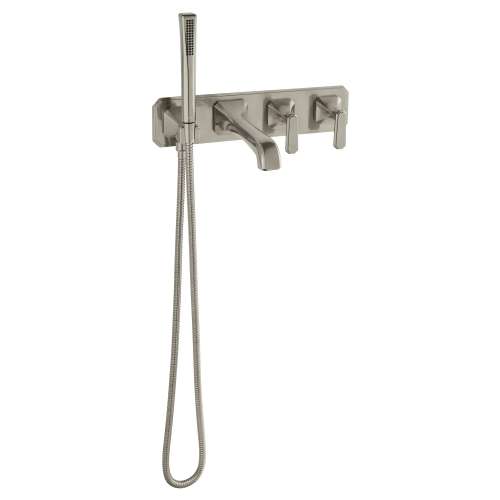 Belshire® 2-Handle Wall Mount Bathtub Faucet with Hand Shower and Lever Handles, D35170980.144, D35170980.144
