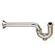 Decorative P-trap, in Platinum Nickel