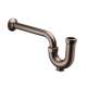 Decorative P-trap, in Carbon Bronze