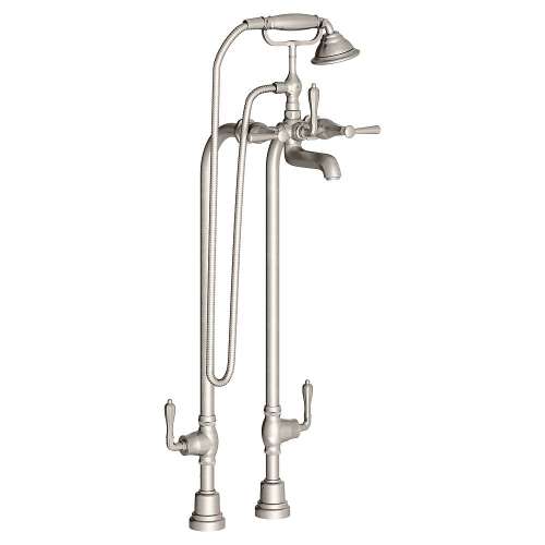 Floor Mount Tub Filler, in Brushed Nickel