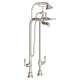 Floor Mount Tub Filler, in Brushed Nickel