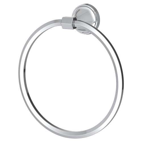 Towel Ring, in Platinum Nickel