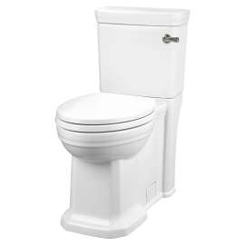 Two-Piece Elongated Toilet with Right-Hand Trip Lever - Projects Model, in Canvas White