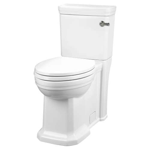 Two-Piece Elongated Toilet with Right-Hand Trip Lever - Projects Model, in Canvas White